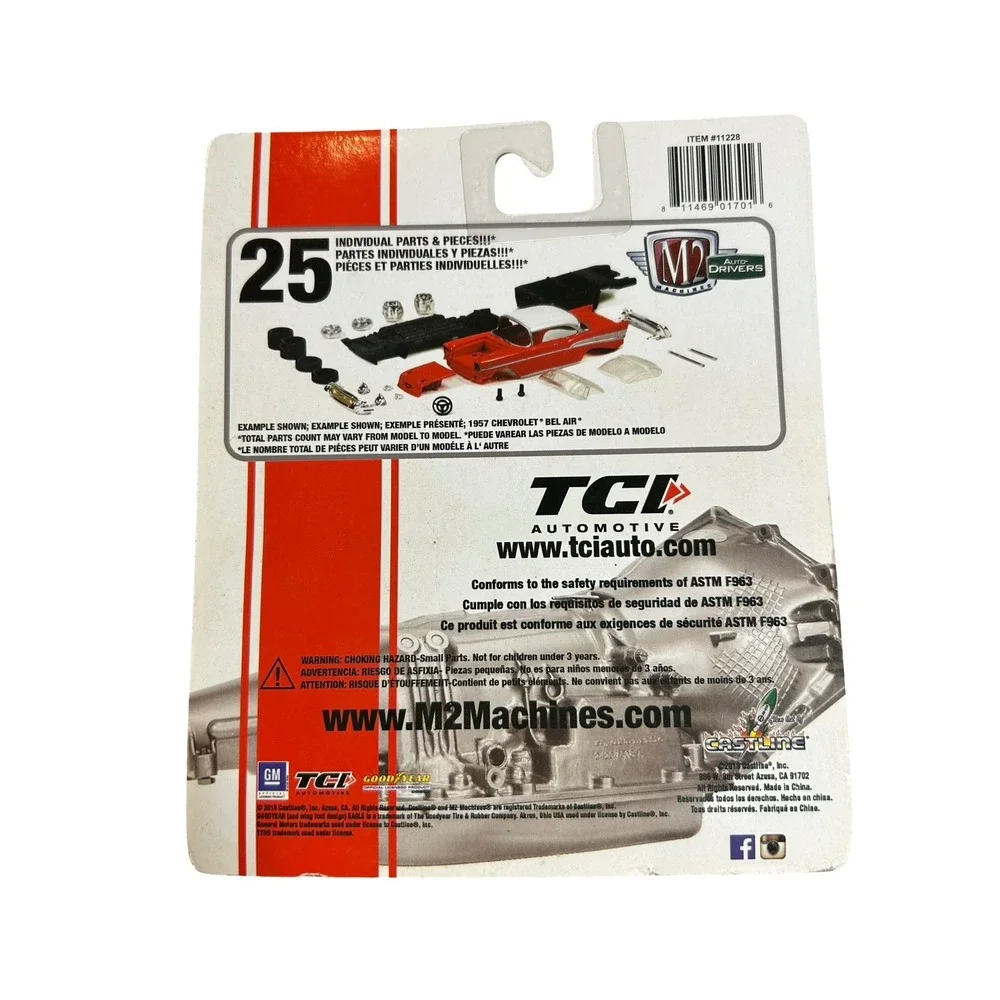 M2 Machines 1958 Chevrolet Apache Stepside TCI Automotive Red 1:64 R58 19-32